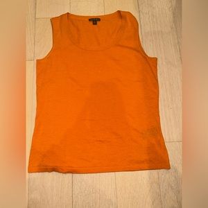 Lafayette 148 Stretch Cotton Scoop Neck Tank 100% cotton